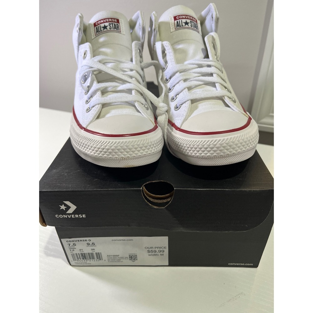 Converse Chuck Taylor All Star High Street Mid White Mens 7.5 A01688F